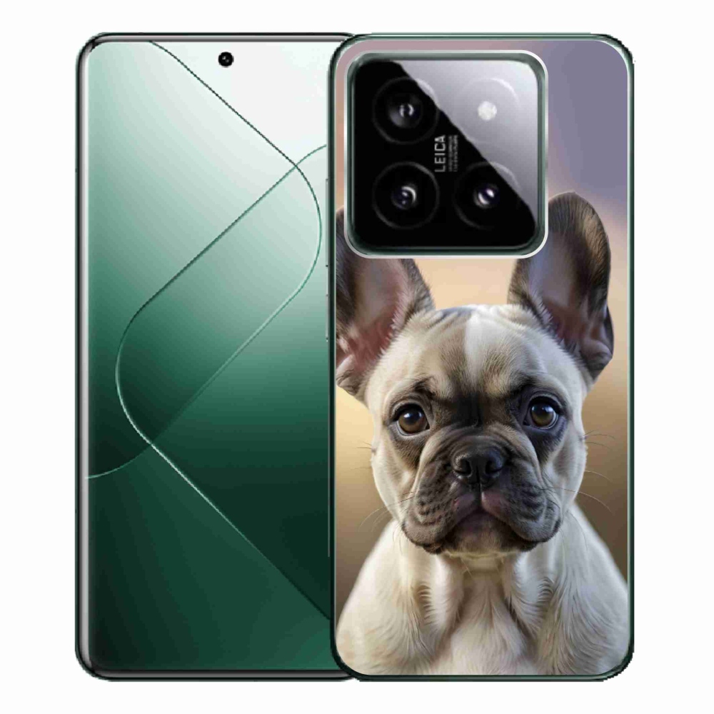 Gél borítás mmCase a Xiaomi 14 Pro számára - aranyos francia bulldog