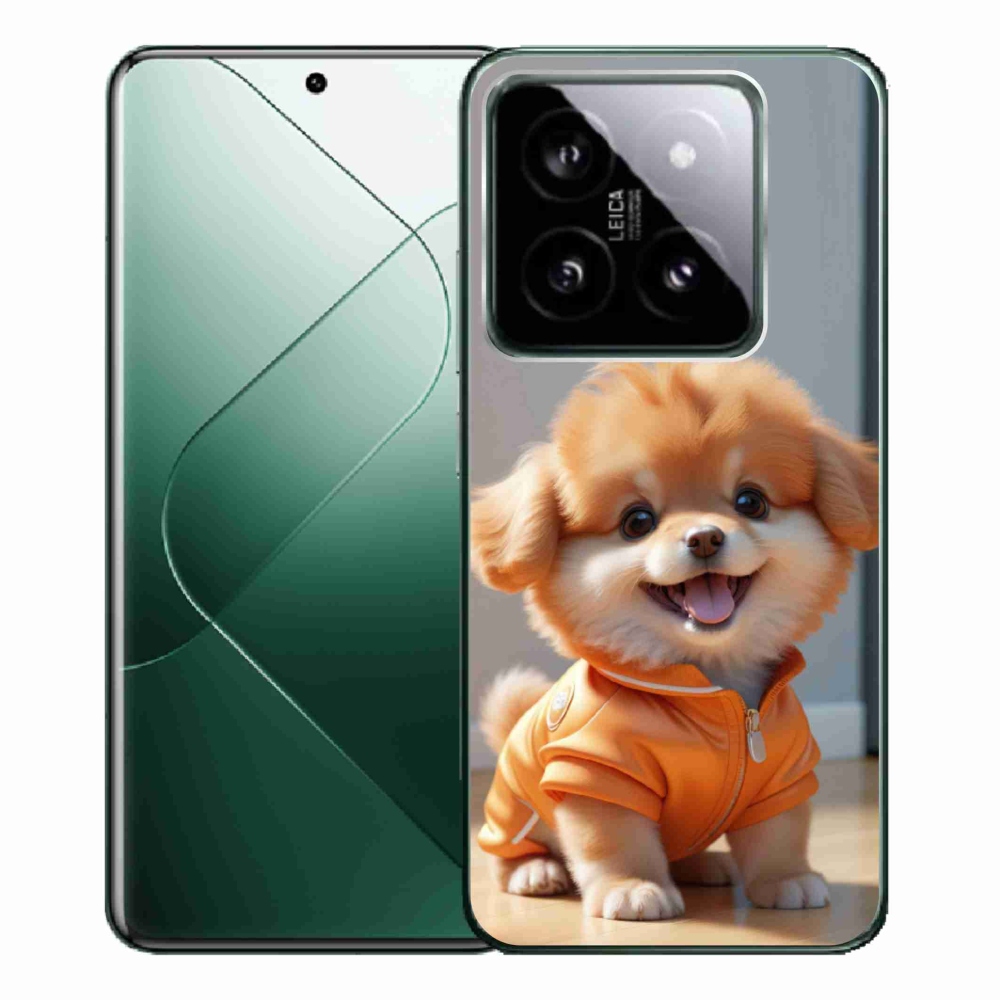 Gél borítás mmCase a Xiaomi 14 Pro-hoz - aranyos pomerániai pulóverben