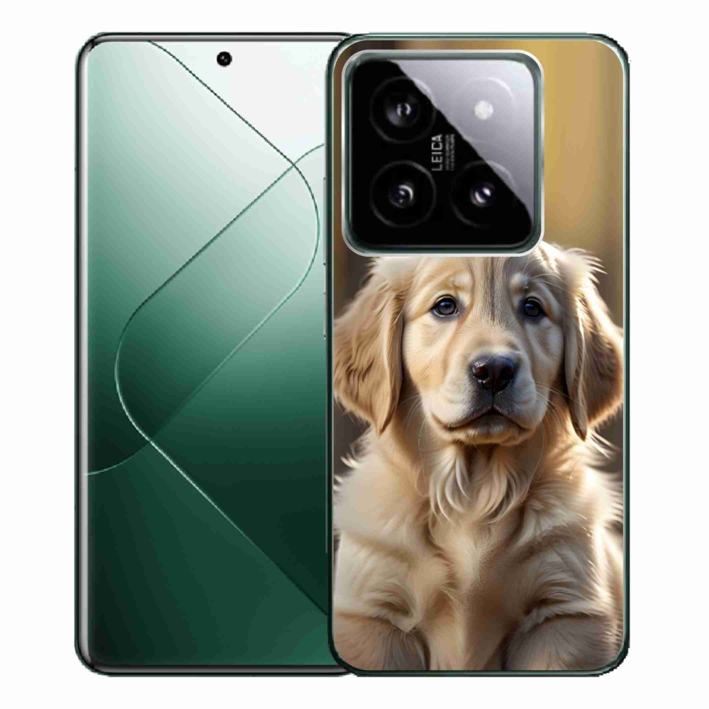 Gél borítás mmCase a Xiaomi 14 Pro számára - aranyos arany retriever