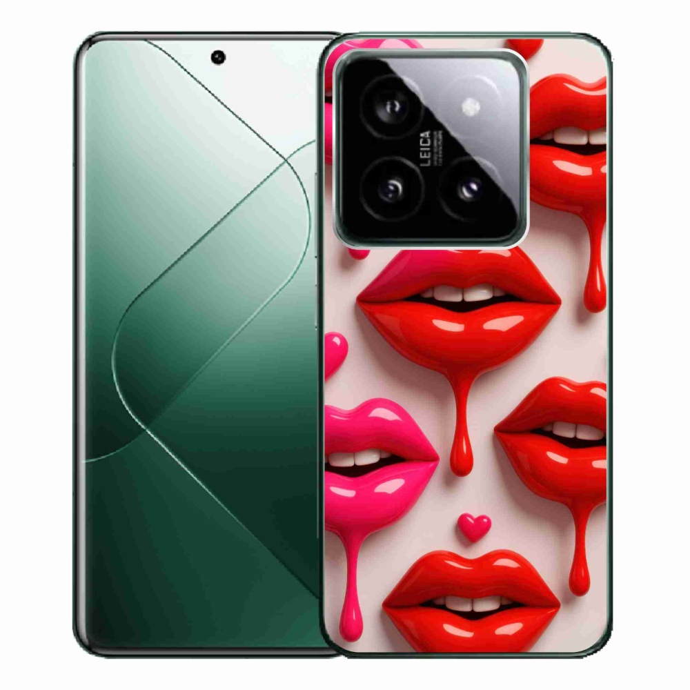 Gél borítás mmCase a Xiaomi 14 Pro-hoz - ajkak 2