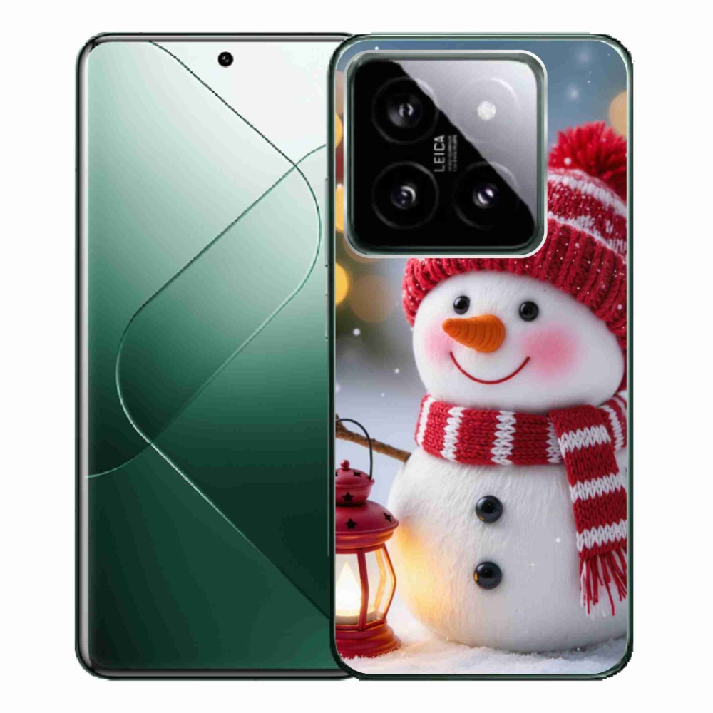 Gél borítás mmCase a Xiaomi 14 Pro-hoz - hóember 2