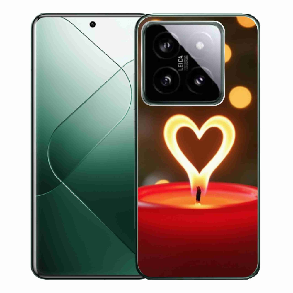 Gél borítás mmCase a Xiaomi 14 Pro-hoz - láng szíve