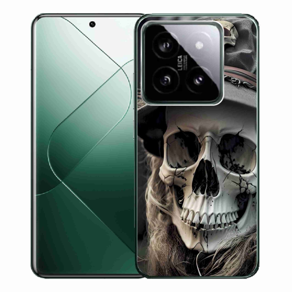 Gél borítás mmCase a Xiaomi 14 Pro-hoz - sötét koponya