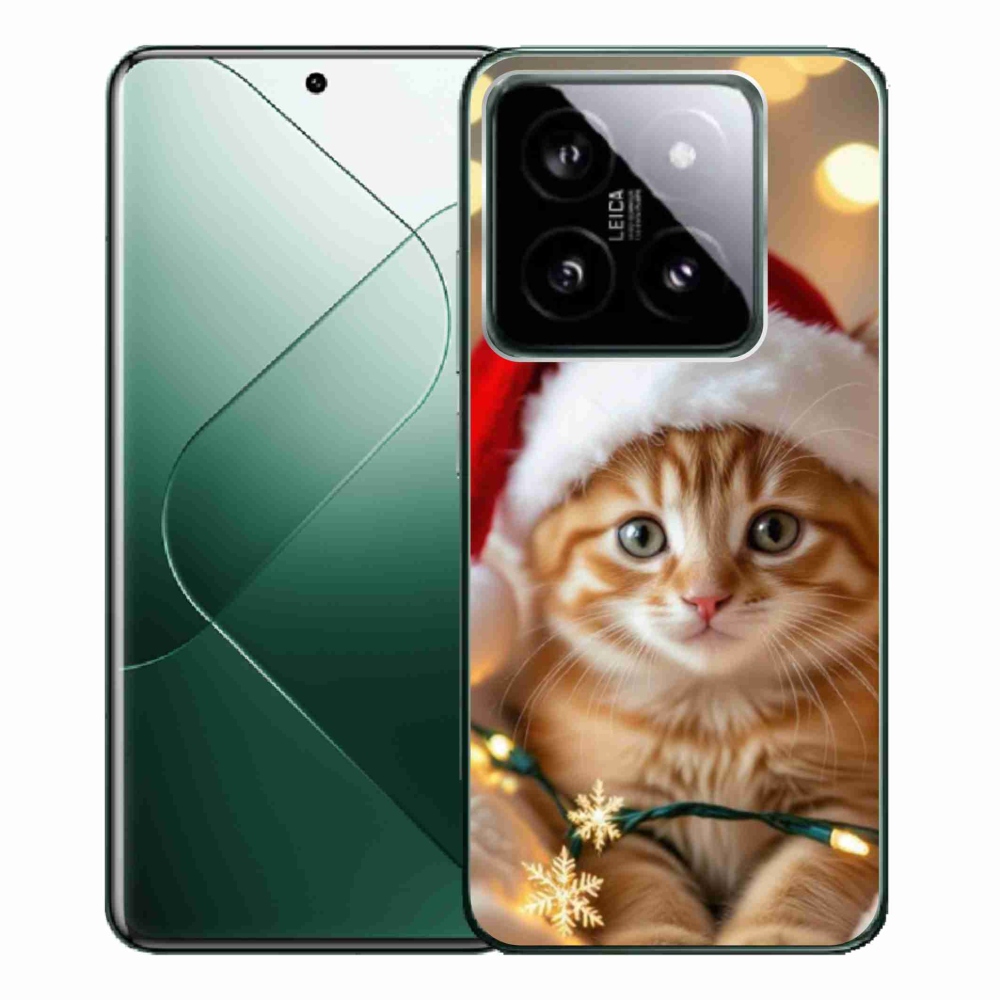 Gél borítás mmCase a Xiaomi 14 Pro-hoz - Karácsonyi cica