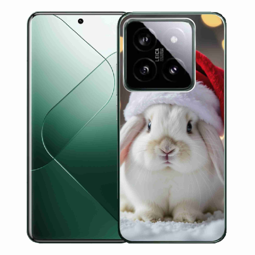 Gél borítás mmCase a Xiaomi 14 Pro számára - karácsonyi nyuszi