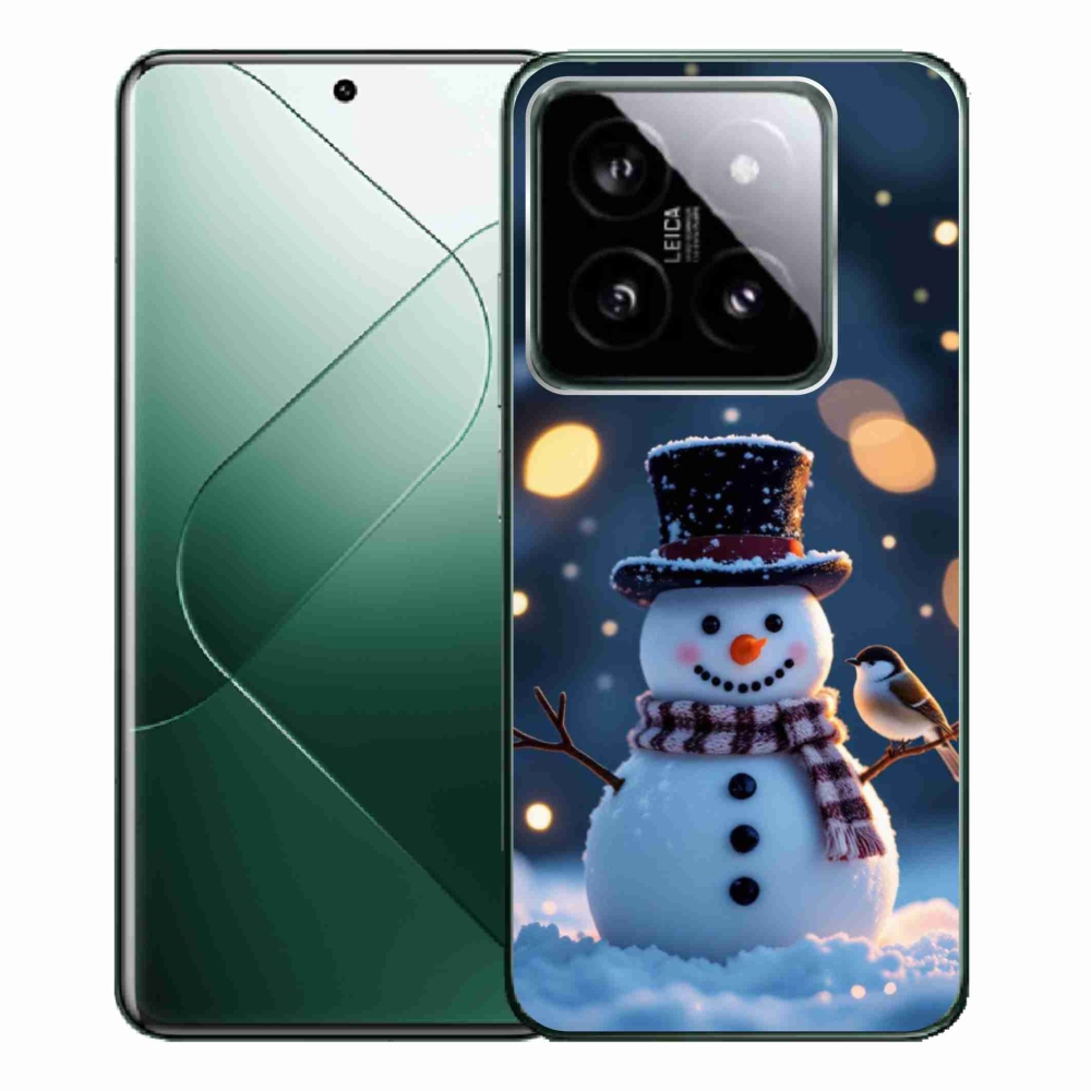 Gél borítás mmCase a Xiaomi 14 Pro-hoz - Karácsonyi hóember