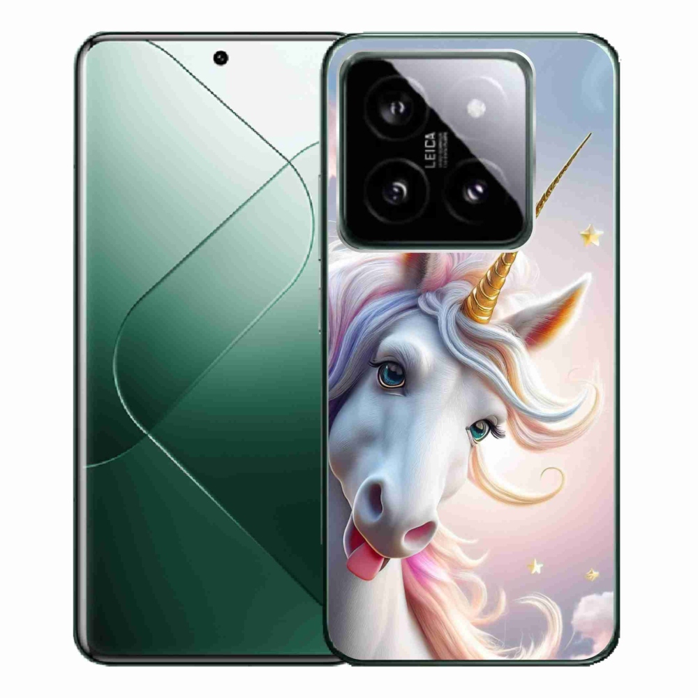 Gél borítás mmCase a Xiaomi 14 Pro-hoz - vidám egyszarvú