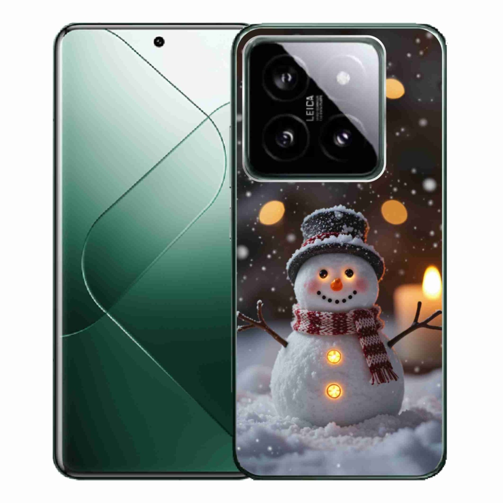 Gél borítás mmCase a Xiaomi 14 Pro számára - boldog hóember