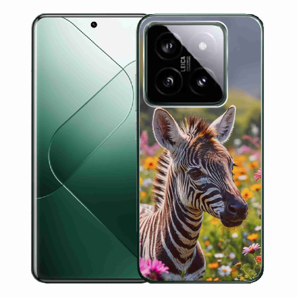 Gél borítás mmCase a Xiaomi 14 Pro számára - zebra a réten