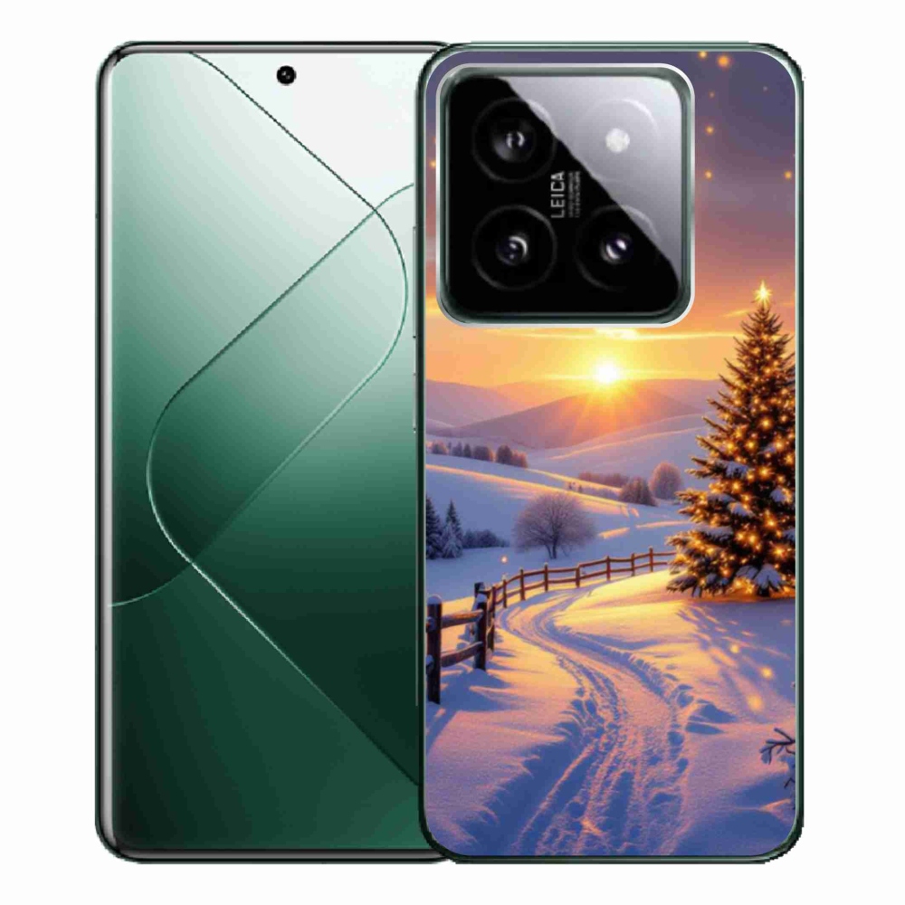 Gél borítás mmCase a Xiaomi 14 Pro számára - téli tájkép