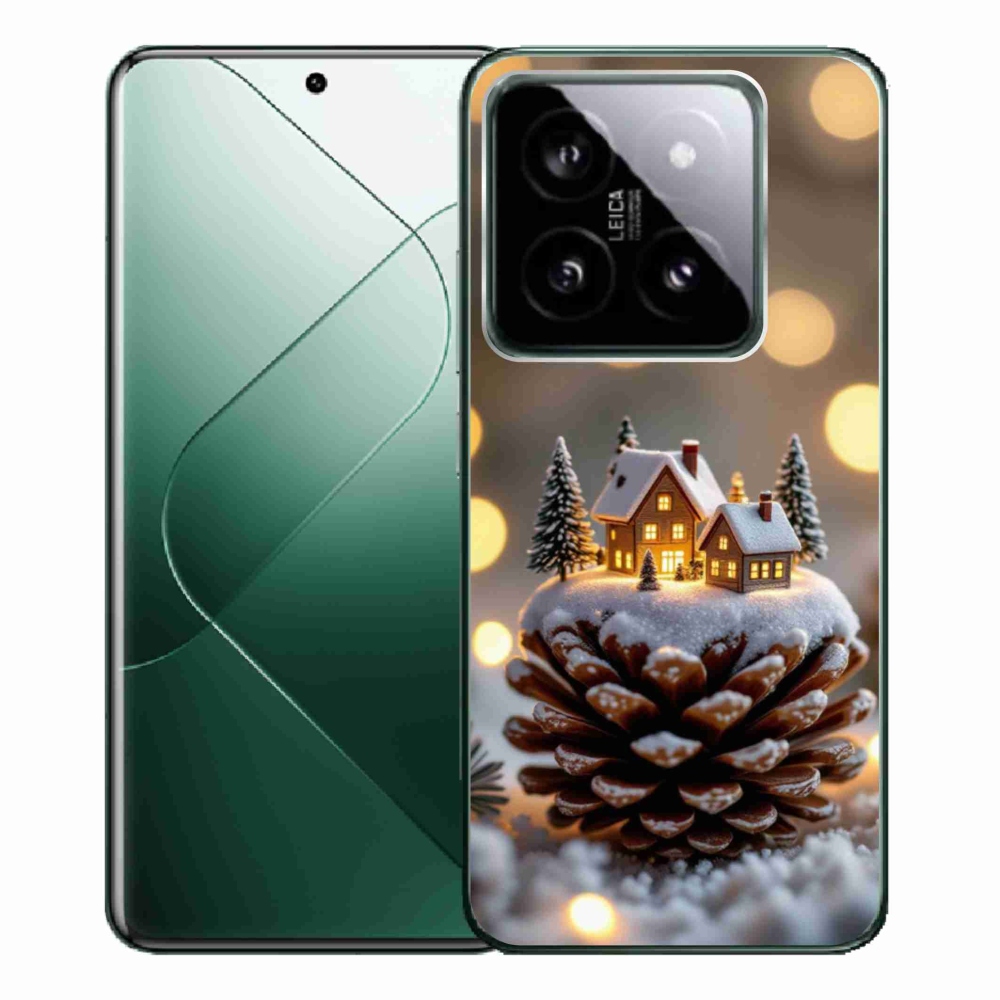Gél borítás mmCase a Xiaomi 14 Pro számára - téli falu
