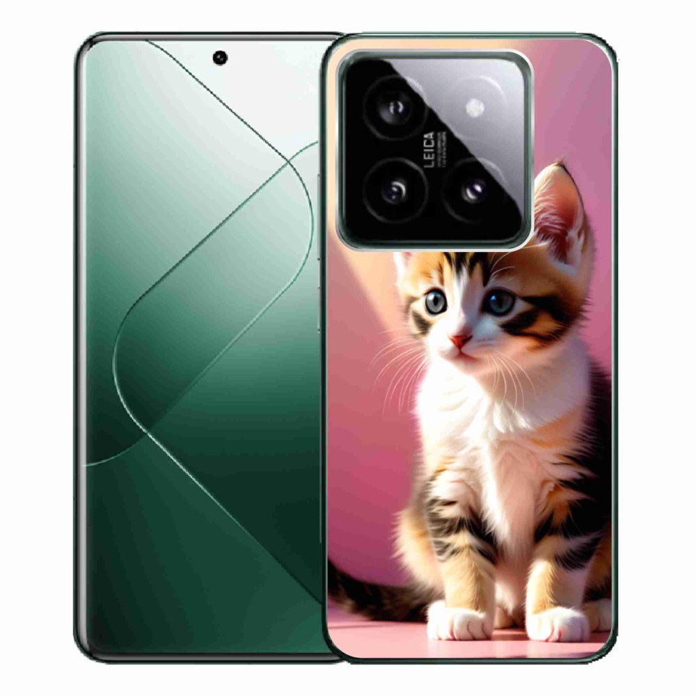 Gél borítás mmCase a Xiaomi 14 Pro-hoz - kíváncsi cica 2