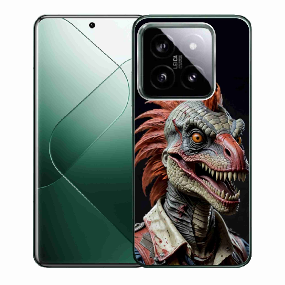 Gél borító mmCase a Xiaomi 14 - punk dinoszauruszhoz