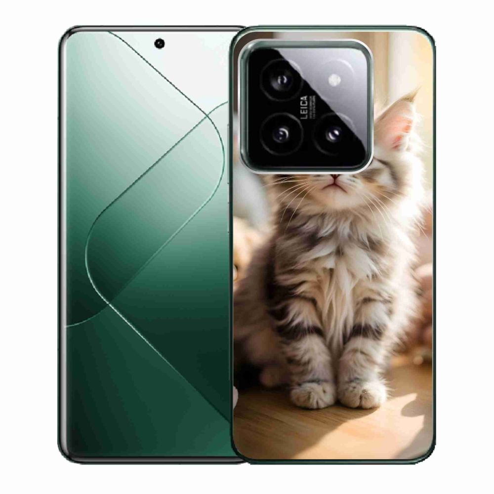 Gél borító mmCase a Xiaomi 14-hez - aranyos cica 10