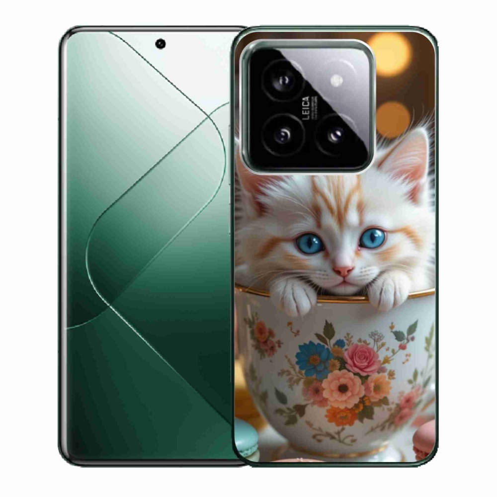 Gél borító mmCase a Xiaomi 14-hez - aranyos cica 6