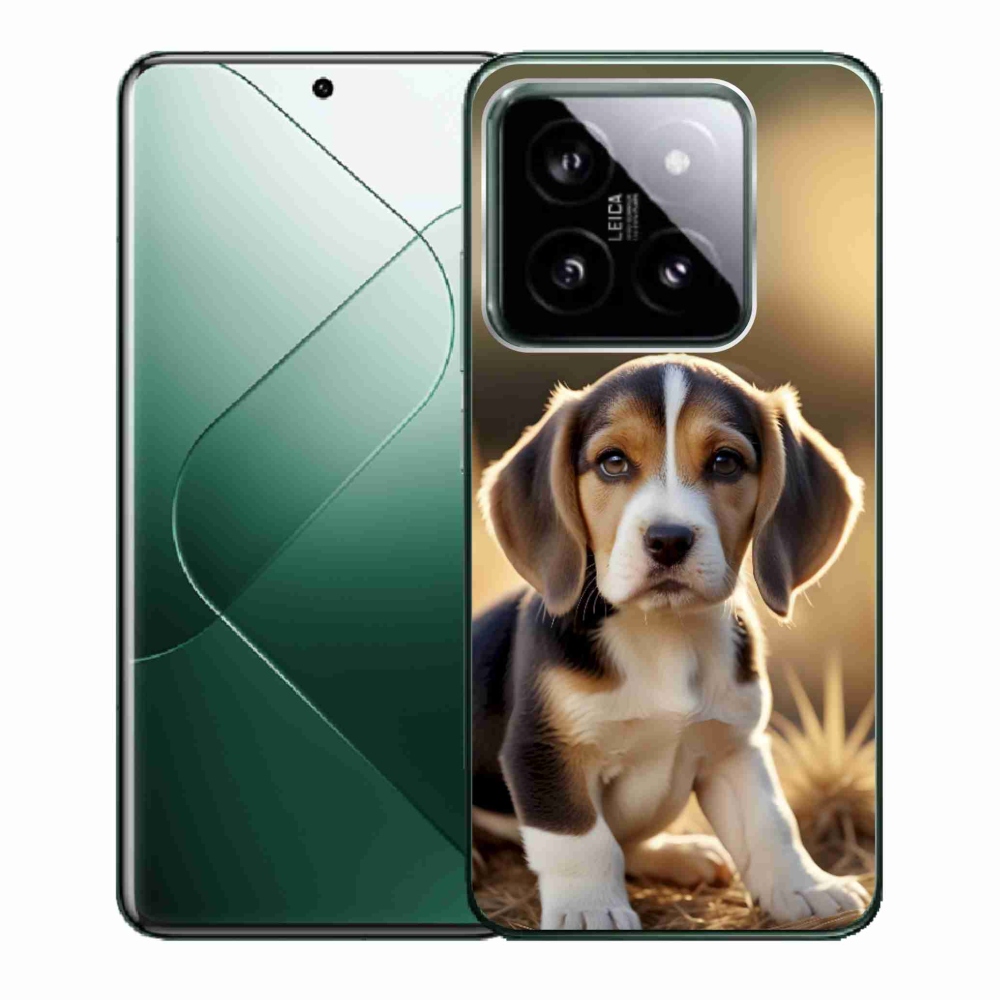 Gél borító mmCase a Xiaomi 14-hez - aranyos beagle