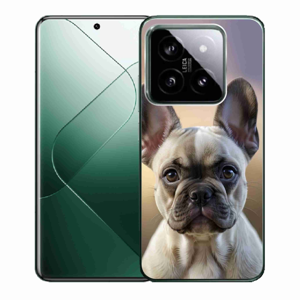 Gél borító mmCase a Xiaomi 14-hez - aranyos francia bulldog