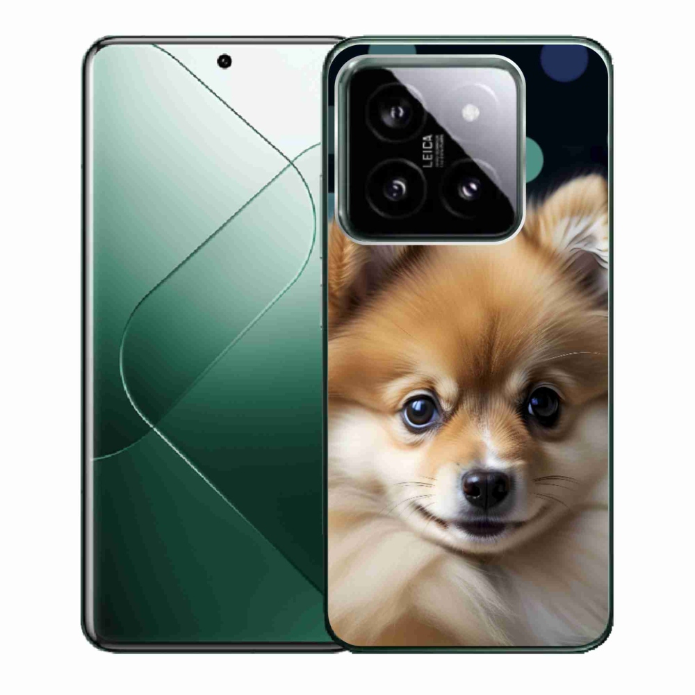 Gél borító mmCase a Xiaomi 14-hez - aranyos pomerániai