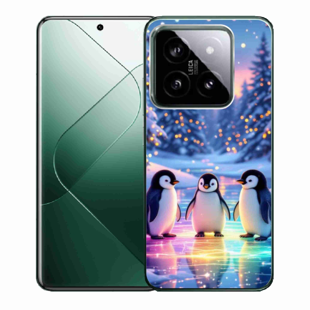 Gél borító mmCase a Xiaomi 14 - pingvinekhez