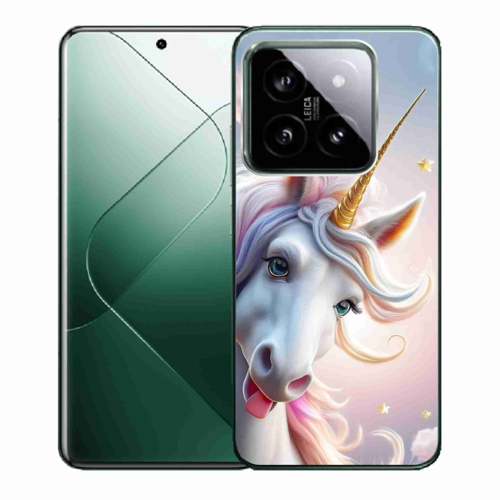 Gél borító mmCase a Xiaomi 14-hez - vidám egyszarvú