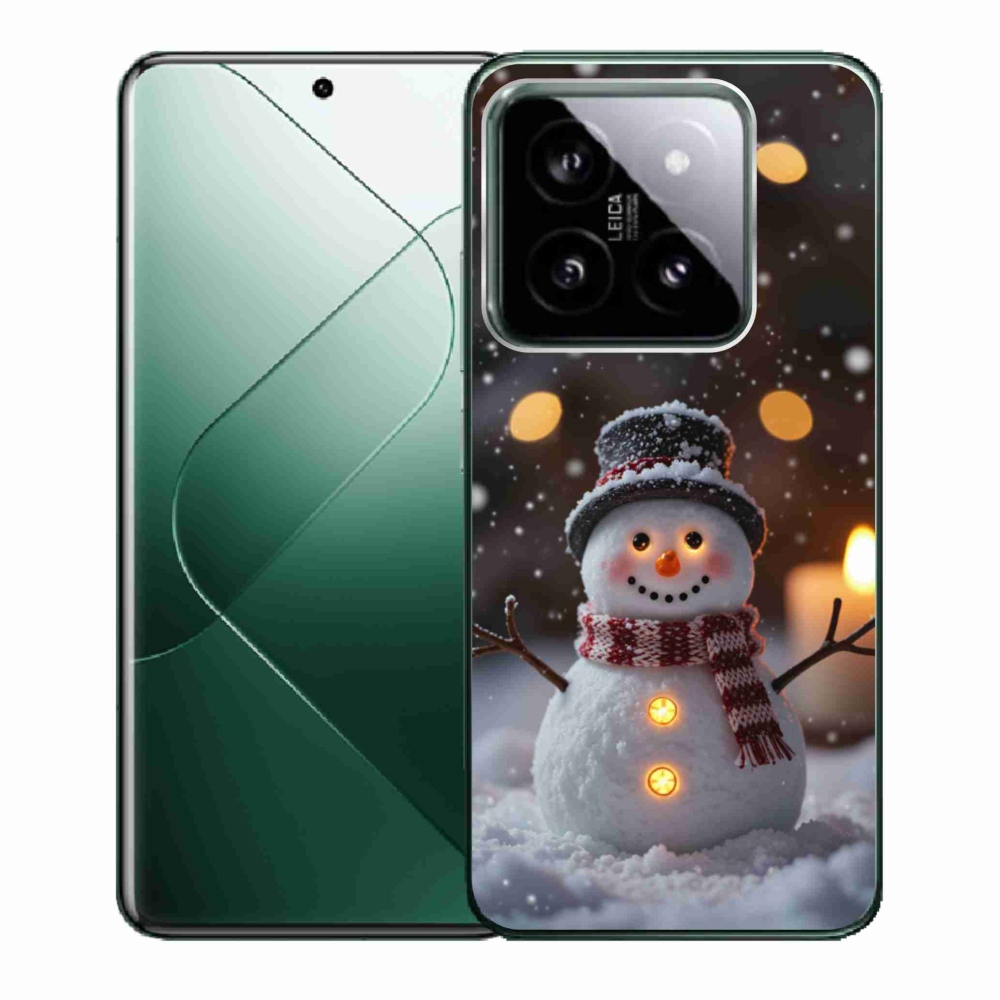 Gél borítás mmCase a Xiaomi 14-hez - boldog hóember