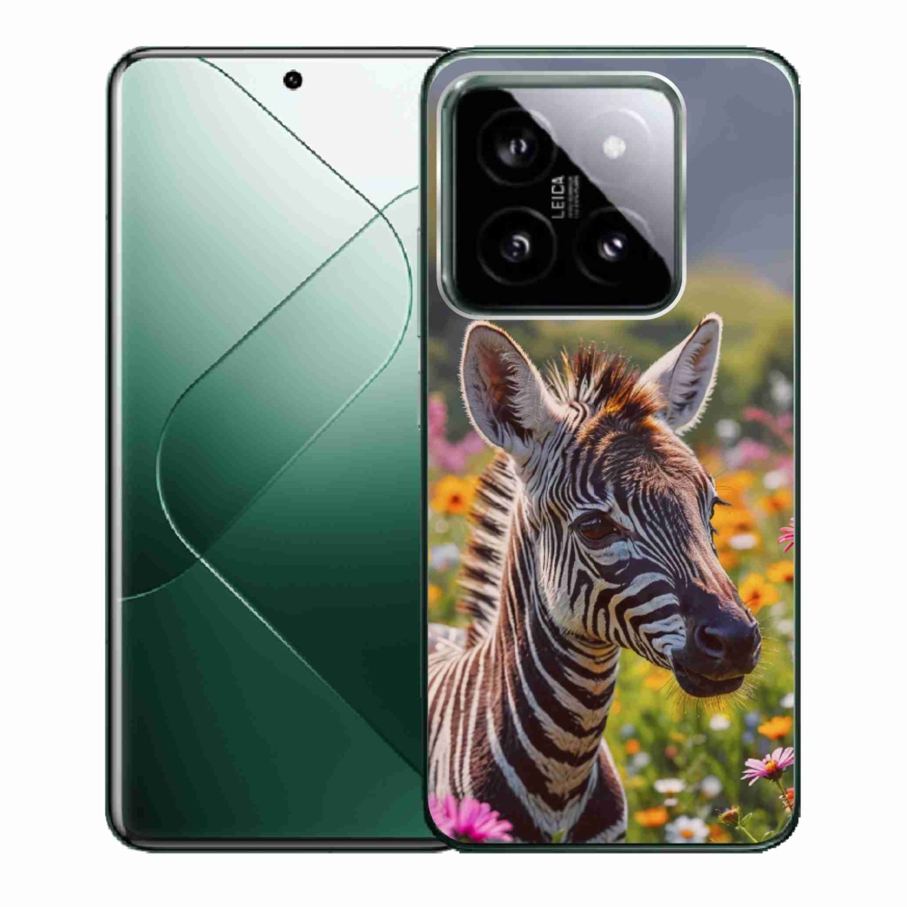 Gél borító mmCase a Xiaomi 14-hez - zebra a réten