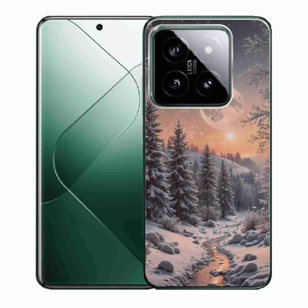 Gél borító mmCase a Xiaomi 14 - téli táj 2