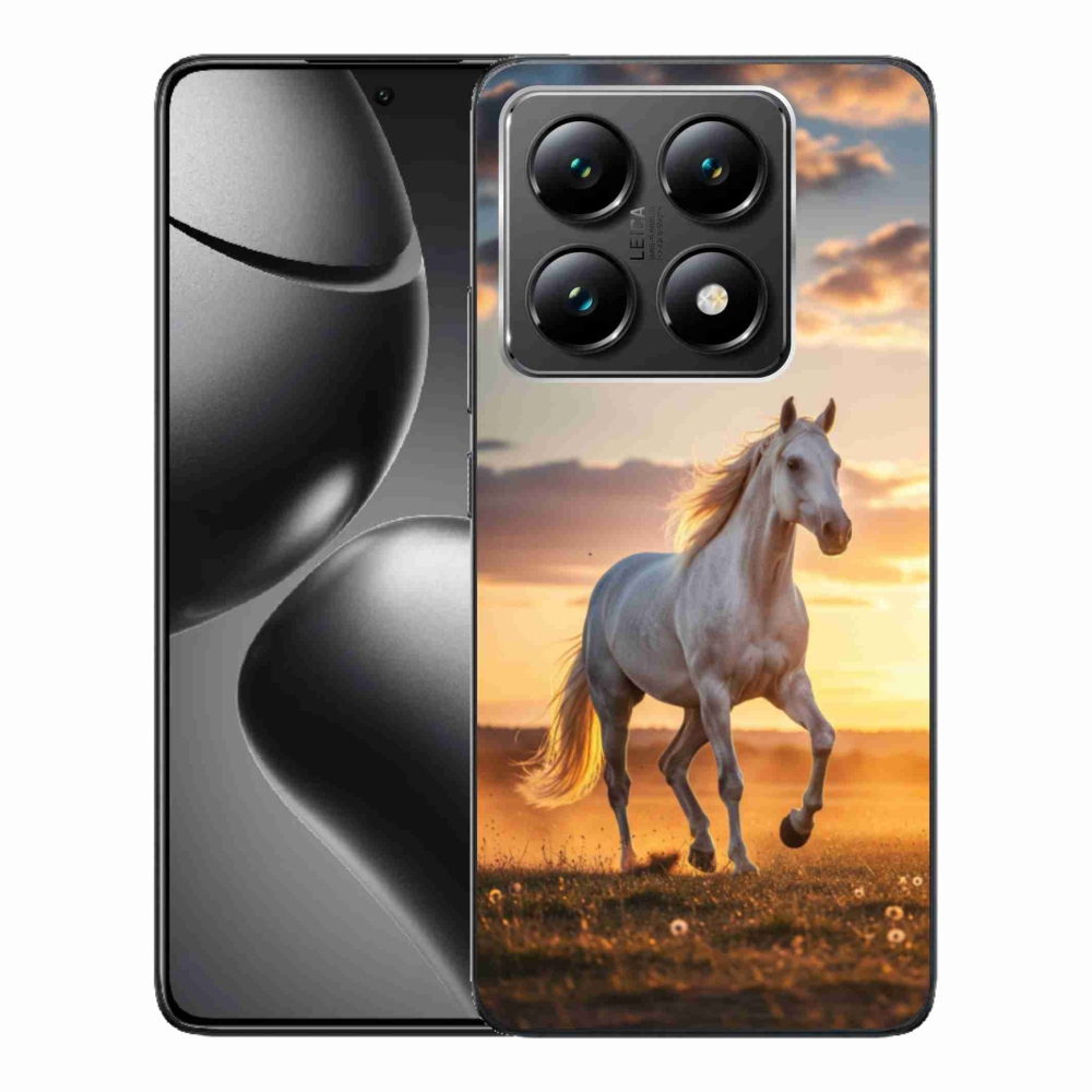 Gél borítás mmCase a Xiaomi 14T-hez - futó fehér ló 2