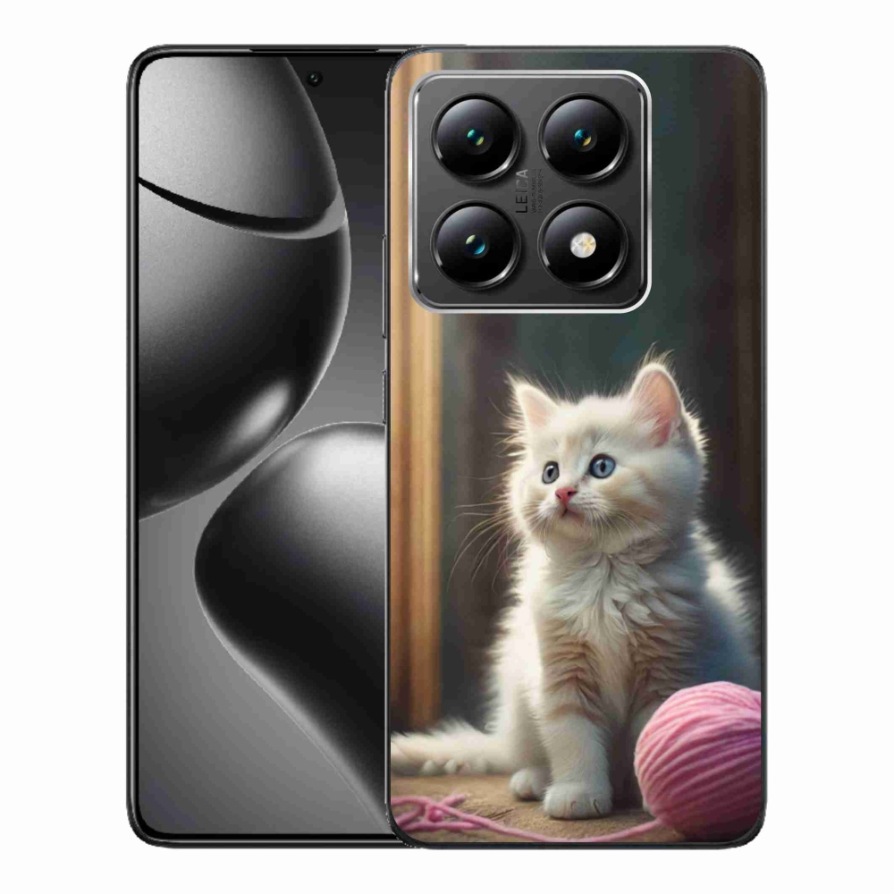 Gél borítás mmCase a Xiaomi 14T-hez - fehér cica 2