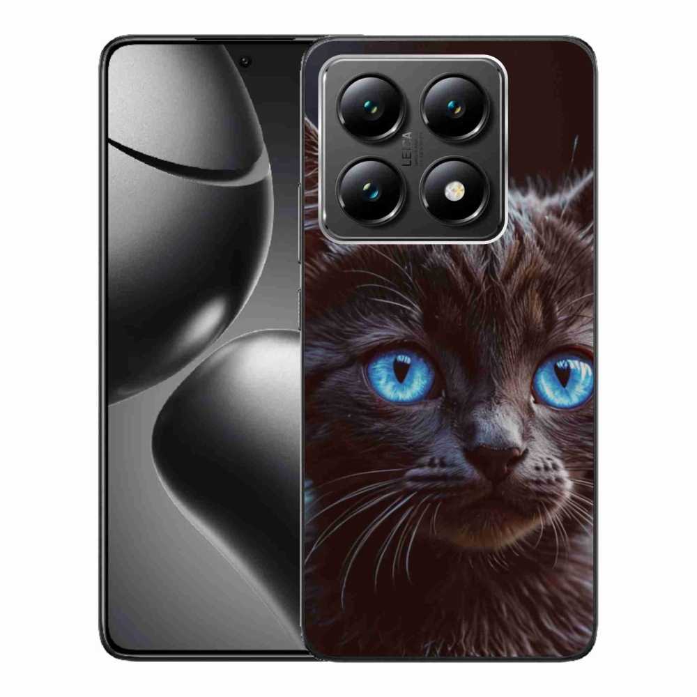 Gél borítás mmCase a Xiaomi 14T-hez - fekete cica 2