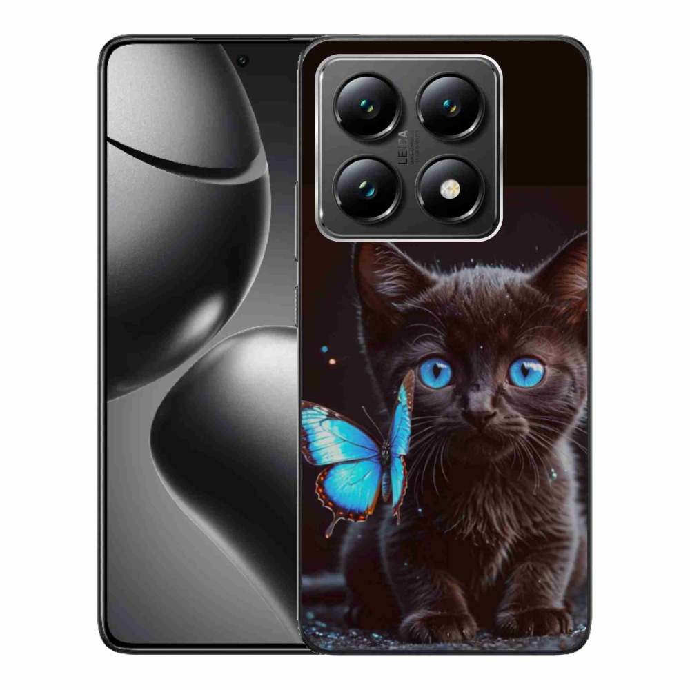 Gél borítás mmCase a Xiaomi 14T-hez - fekete cica 3