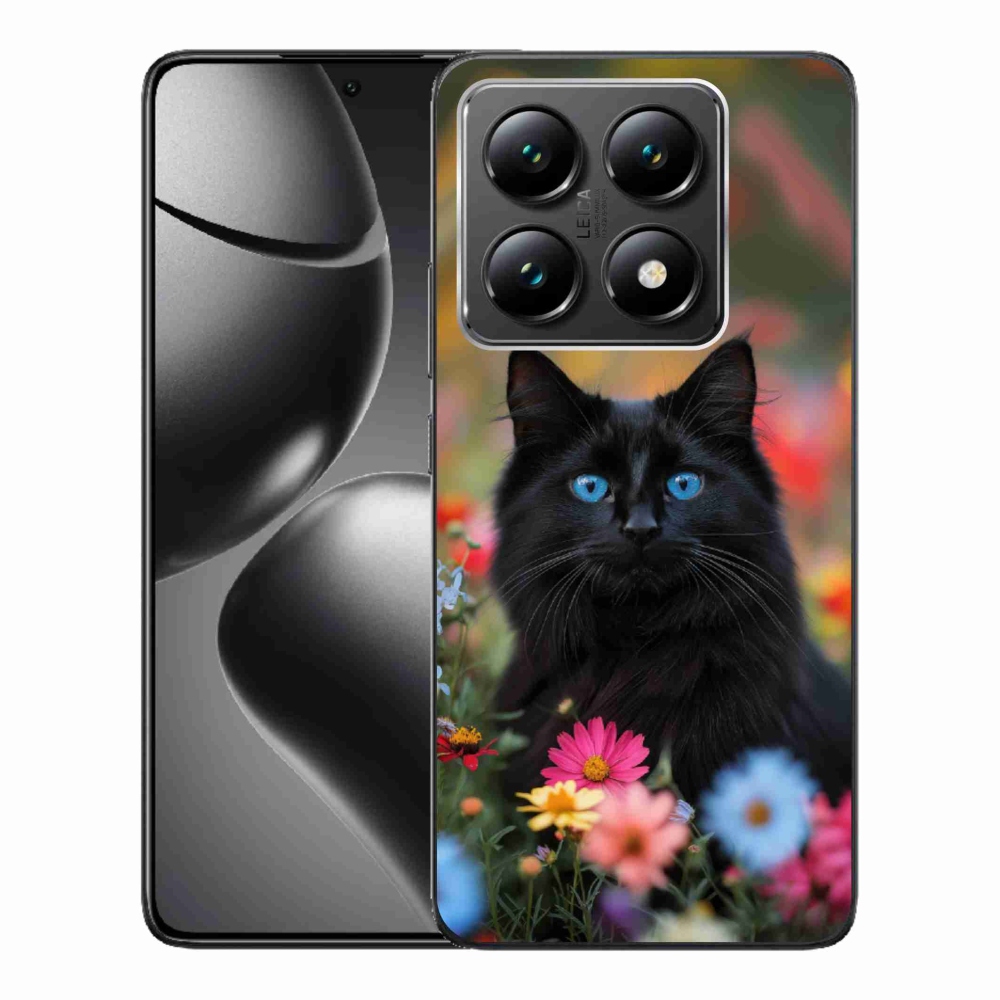 Gél borítás mmCase a Xiaomi 14T-hez - fekete cica 4