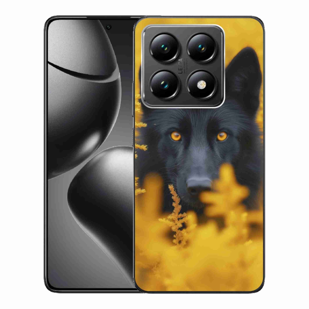 Gél borítás mmCase a Xiaomi 14T-hez - fekete farkas 2