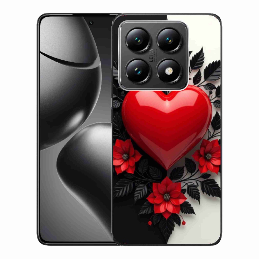 Gél borítás mmCase a Xiaomi 14T-hez - piros szív