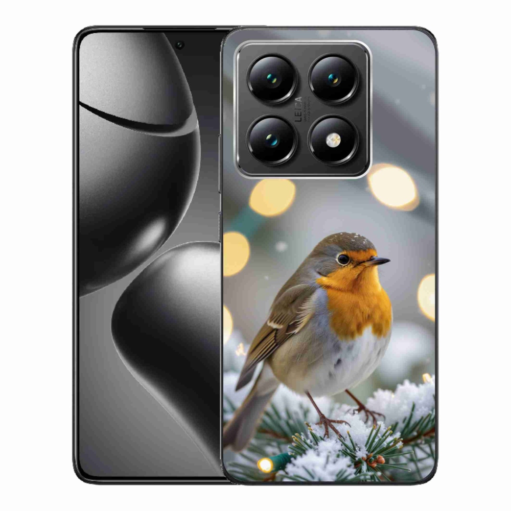 Gél borítás mmCase a Xiaomi 14T-hez - piros télen