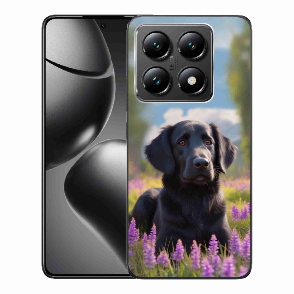 Gél borítás mmCase a Xiaomi 14T számára - elegáns fekete retriever
