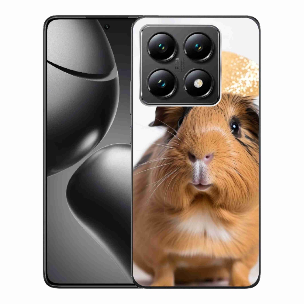 Gél borító mmCase a Xiaomi 14T-hez - barna tengerimalac