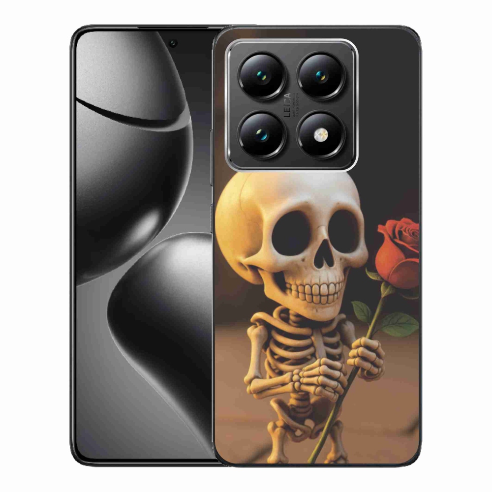 Gél borítás mmCase a Xiaomi 14T-hez - csontváz rózsával
