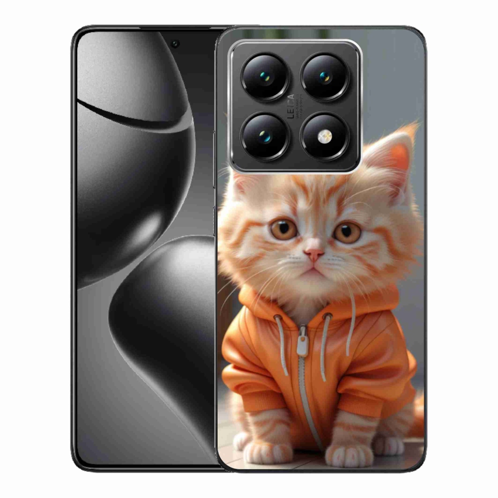 Gél borítás mmCase a Xiaomi 14T-hez - cica egy melegítőben