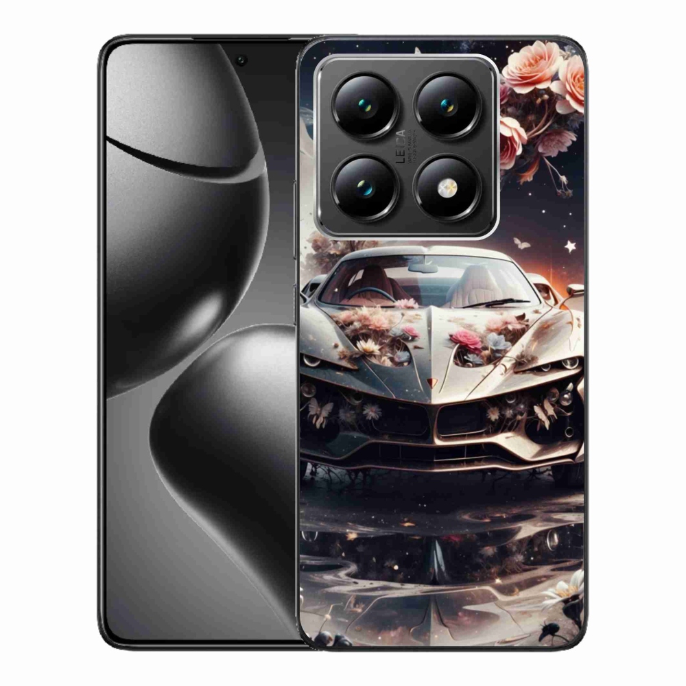 Gél borítás mmCase a Xiaomi 14T-hez - virágos a teherautóval