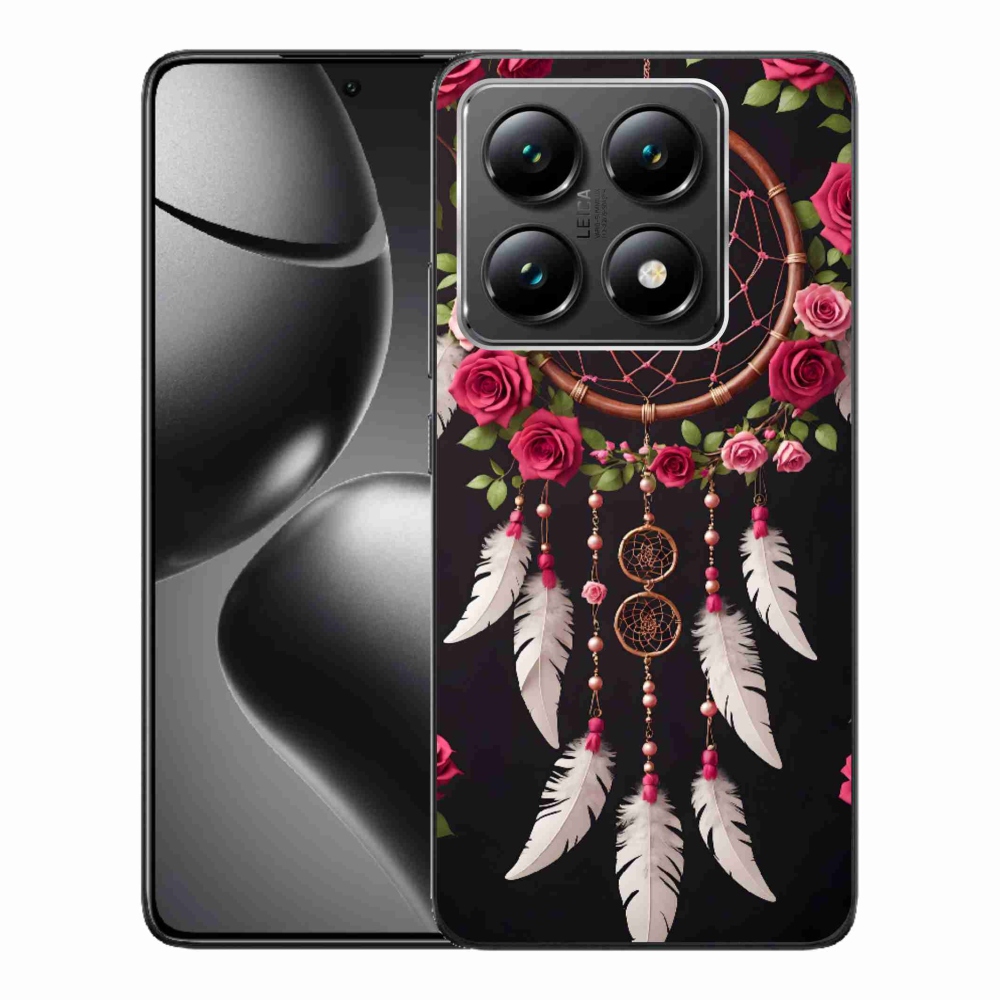 Gél borító mmCase a Xiaomi 14T-hez - álomfogó rózsákkal
