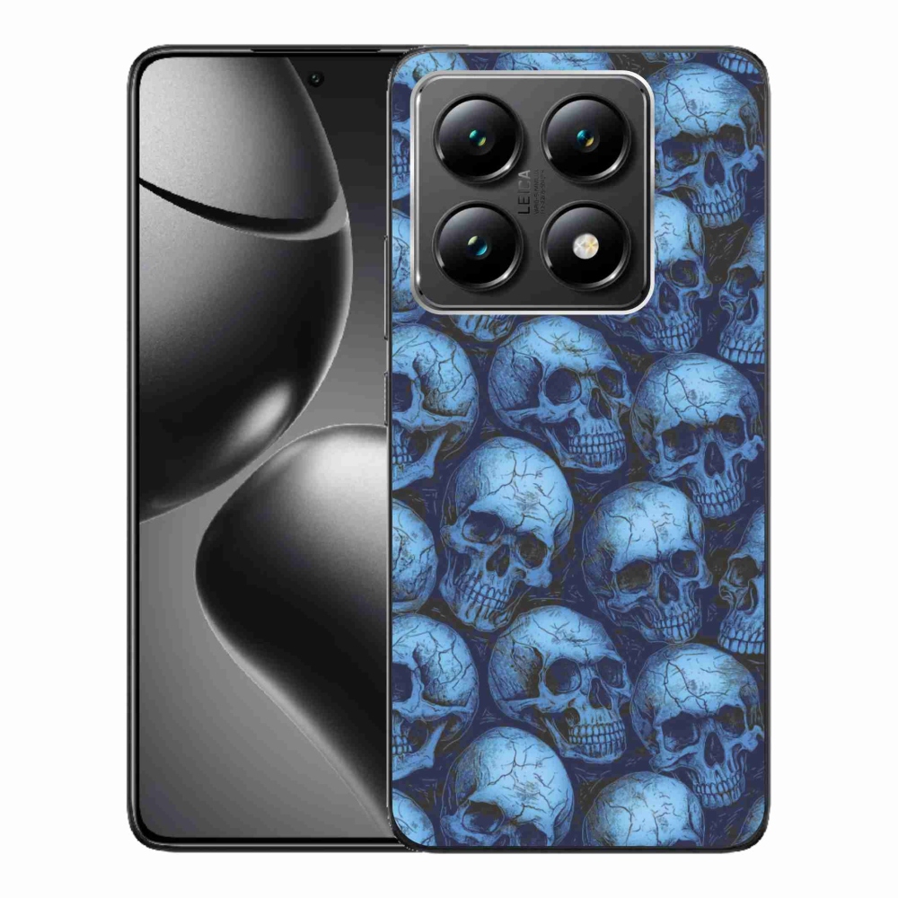 Gél borítás mmCase a Xiaomi 14T-hez - koponyák