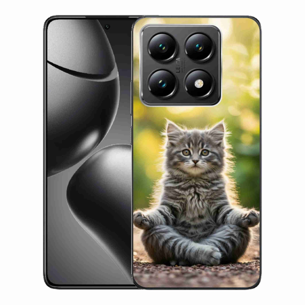 Gél borító mmCase a Xiaomi 14T-hez - meditáló cica