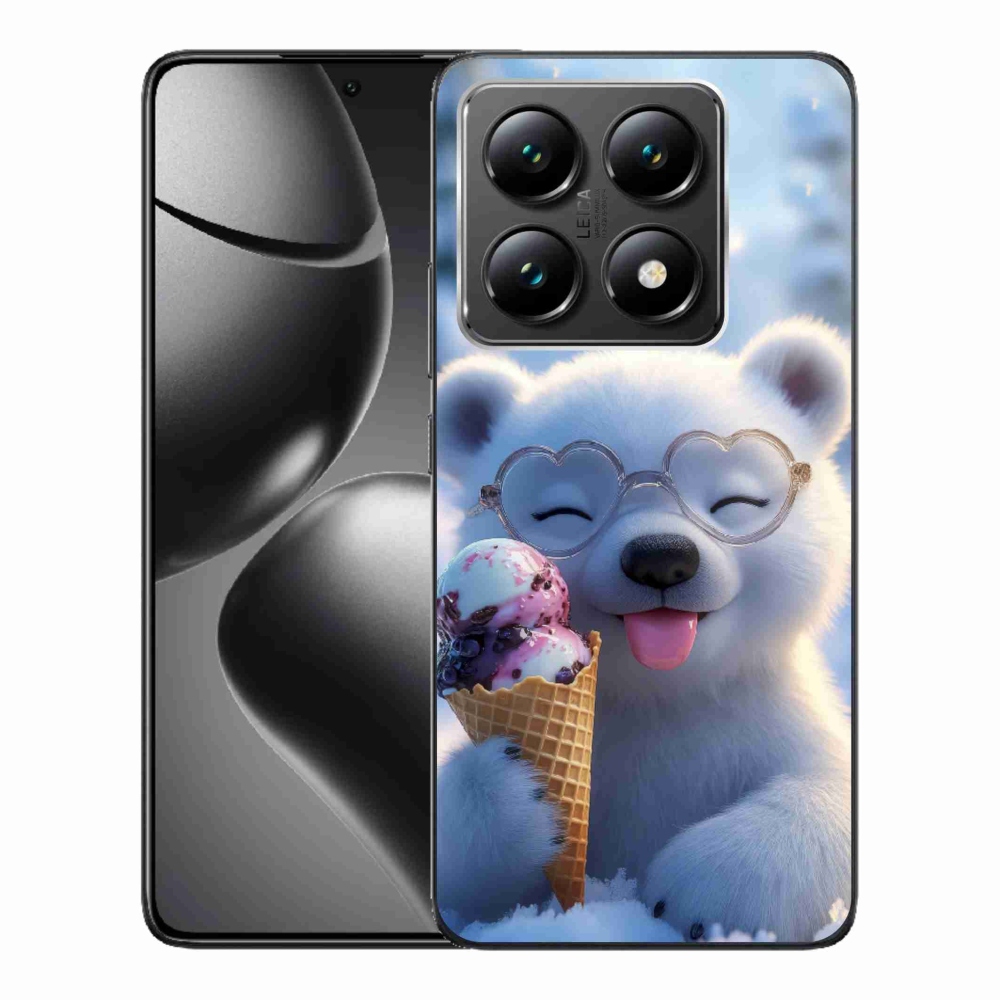 Gél borítás mmCase a Xiaomi 14T-hez - mackó fagylalttal