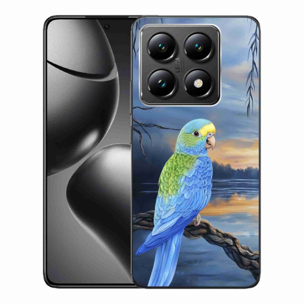 Gél borítás mmCase a Xiaomi 14T-hez - kék papagáj