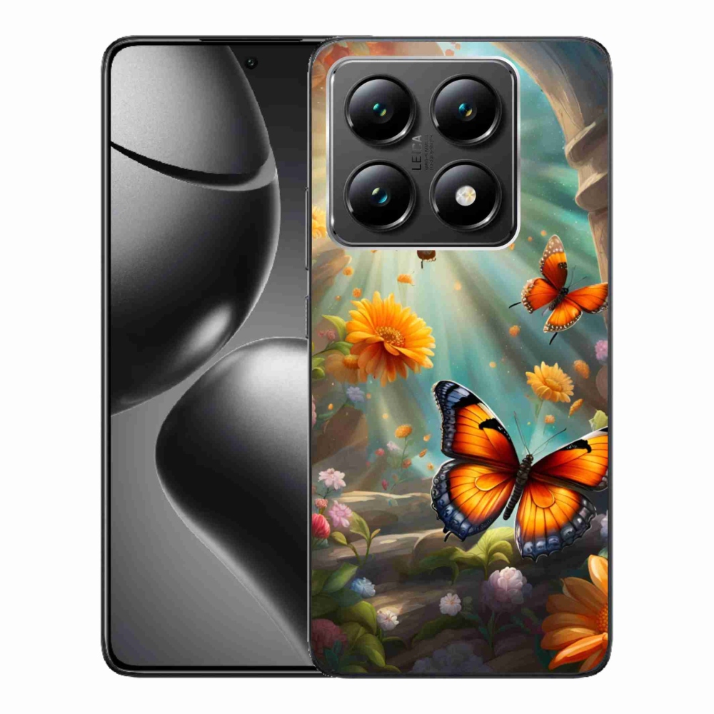 Gélburkolat mmCase a Xiaomi 14T-hez - pillangókert 2