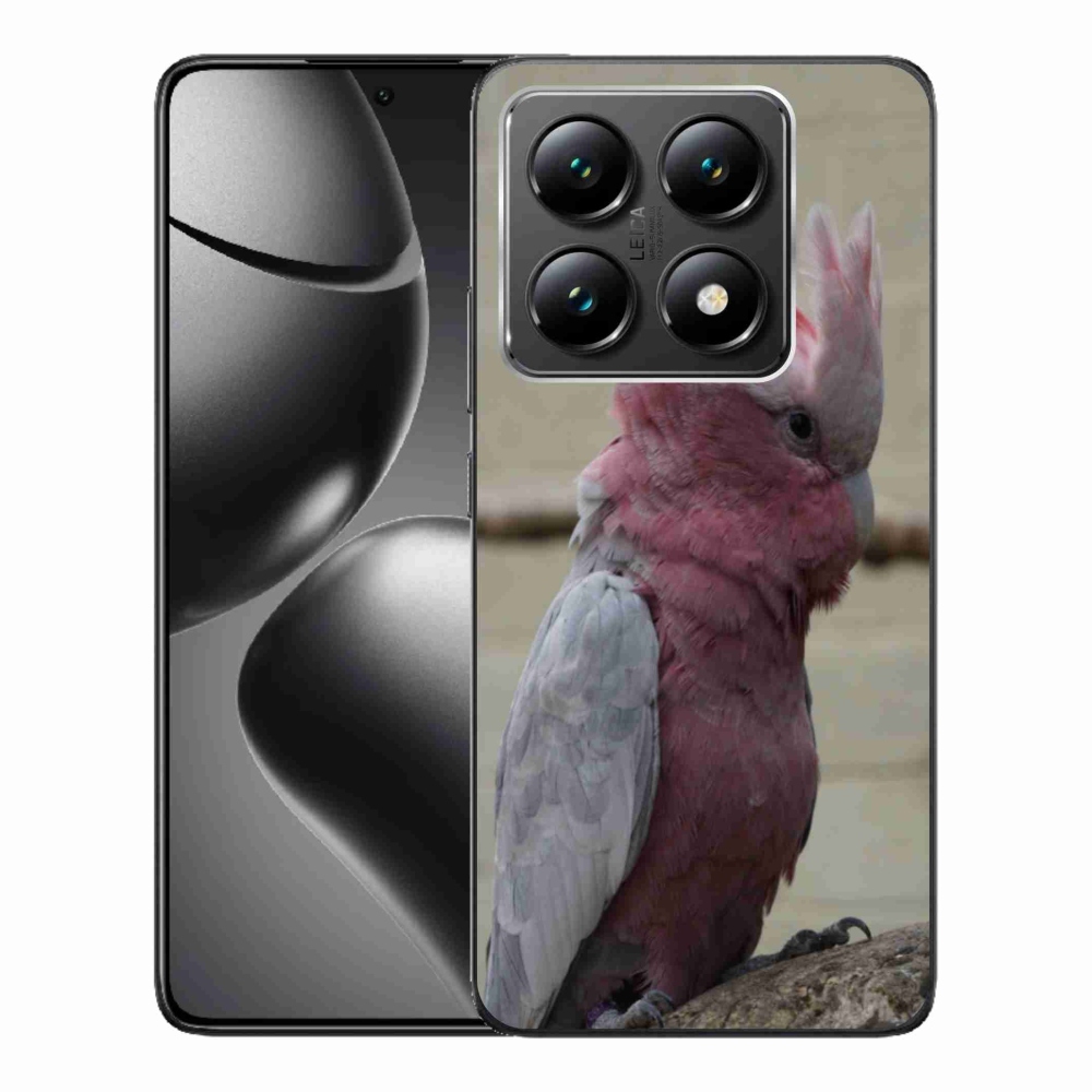 Gél borítás mmCase a Xiaomi 14T-hez - papagáj kakadu rózsaszínű