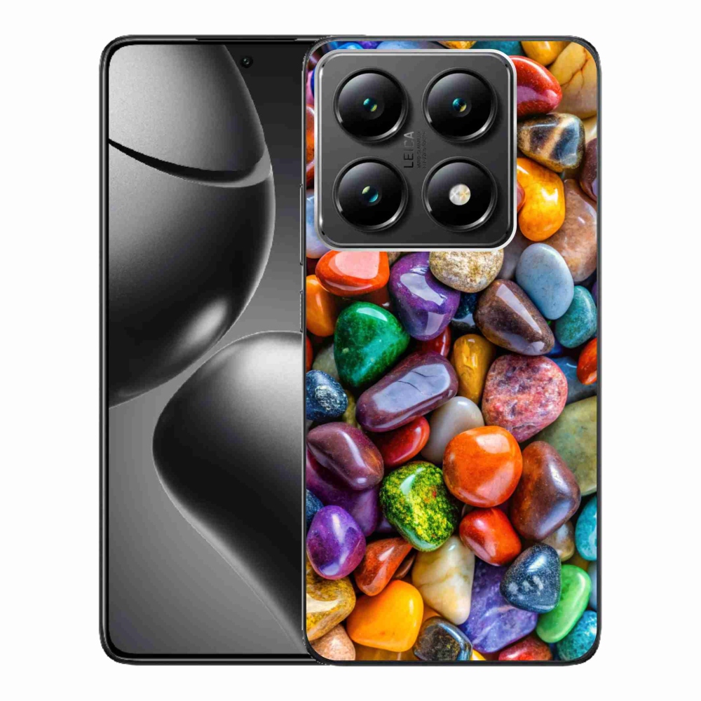 Gél borítás mmCase a Xiaomi 14T Pro számára - színes strasszkövek