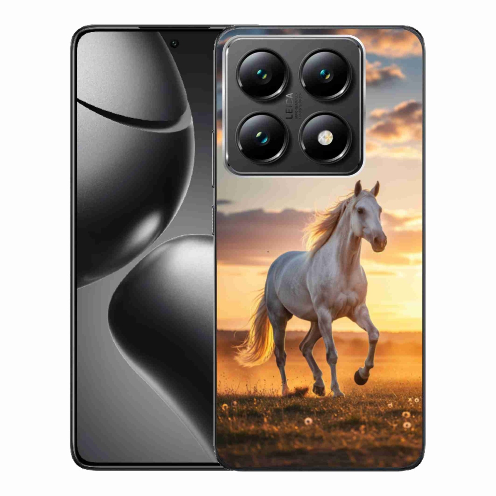 Gél borító mmCase a Xiaomi 14T Pro - futó fehér ló 2