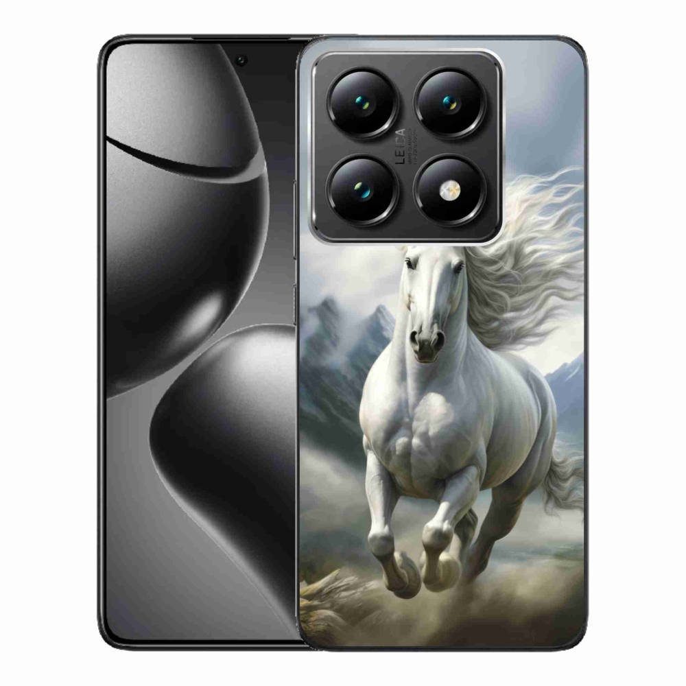 Gél borítás mmCase a Xiaomi 14T Pro - futó fehér ló 3